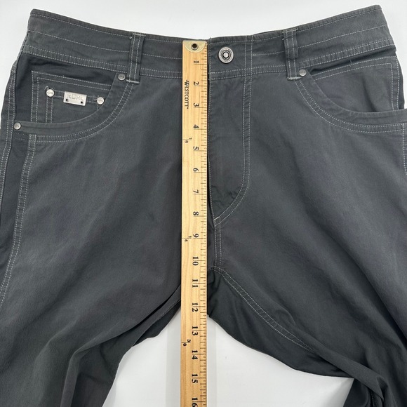 Kuhl Rydr Men Pants 34x32 Charcoal Gray Articulated Knee Hiking Outdoor RN108846 - Picture 8 of 14